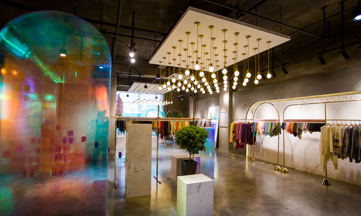 Apparel exhibition area